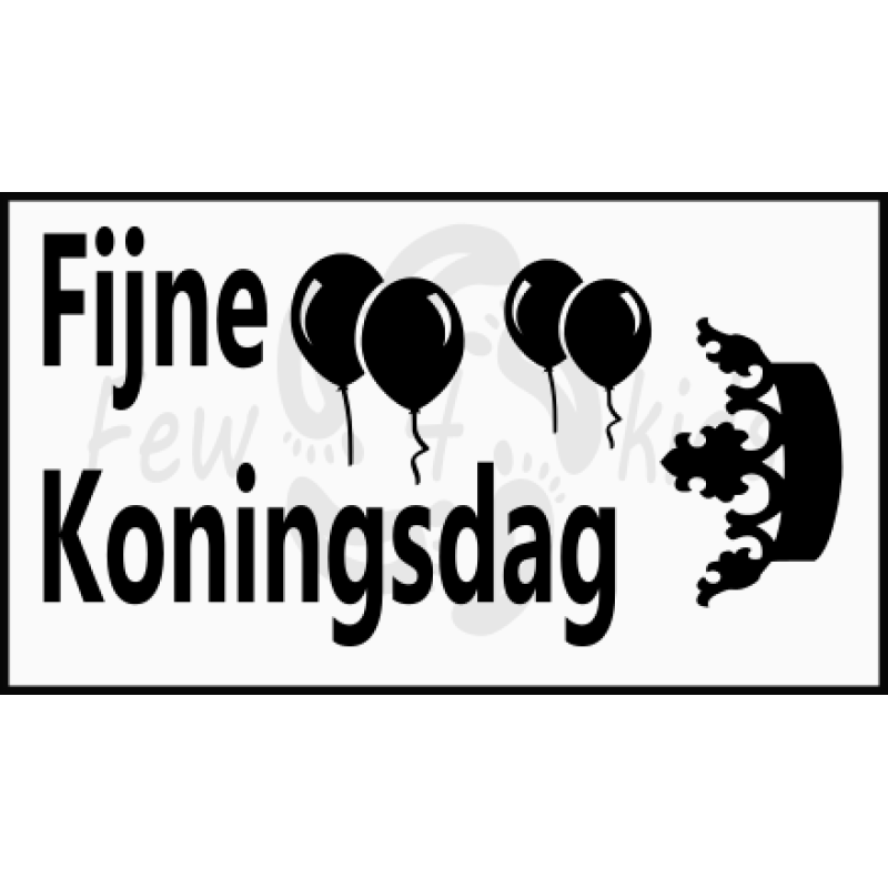Koningsdag Sticker